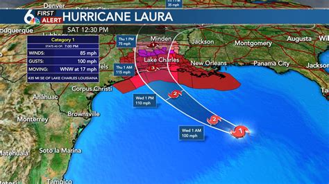 Hurricane Laura Map