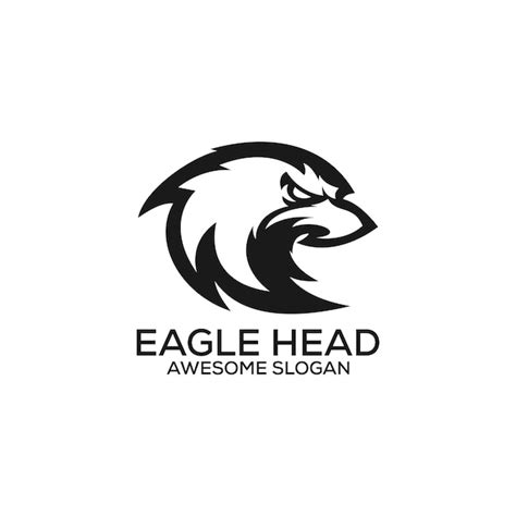 Free Vector Eagle Head Logo Design Line Art