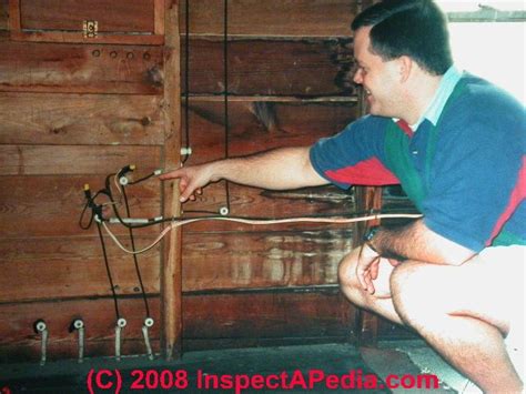 Joint box or tee or jointing system. History of Old electrical wiring identification: photo guide