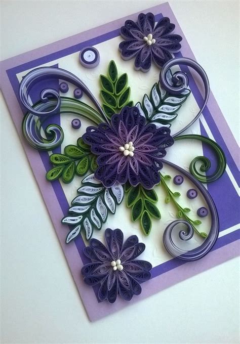 Quilling Card Quilled Mother Day Cardquilled Birthday Cardmother