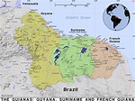 The Guianas · Public domain maps by PAT, the free, open source ...