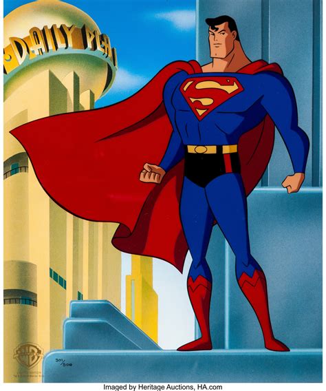Superman The Animated Series Limited Edition Cel Warner Brothers