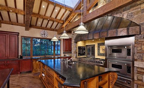 Others are painted the same color as the room, giving a calm accent to the entire area. Wood Beam Kitchen Ceiling | Exposed Beams In The Kitchen