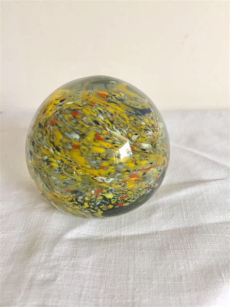 Multi Coloured Murano Glass Paperweight Vintage Glass Paperweights