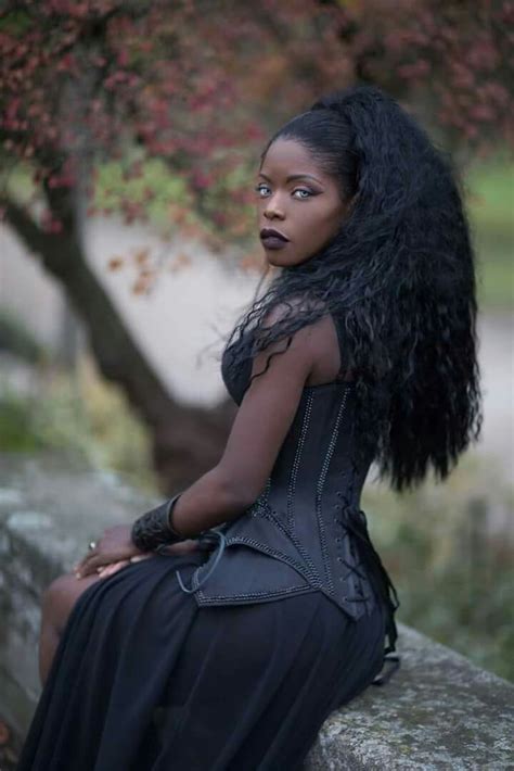 Pin By Linda Gaddy On Gothic Wicca Steampunk Amazing Black Women Black Beauties Dark Beauty