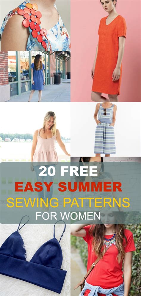 These include fabric stash tags, button cards, ribbon and trim cards, size measurement cards, sewing projects lists, fabric stash library cards with tags, pattern card notes and pattern library cards (to organise by designer or. FREE SEWING PATTERNS: 20 Easy Summer Patterns for Women ...