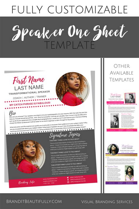 Graphic Design Stationery Paper Author Media Kit Canva Template Writer