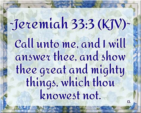 Pin On Jeremiah 333 Call To Me And I Will Answer You