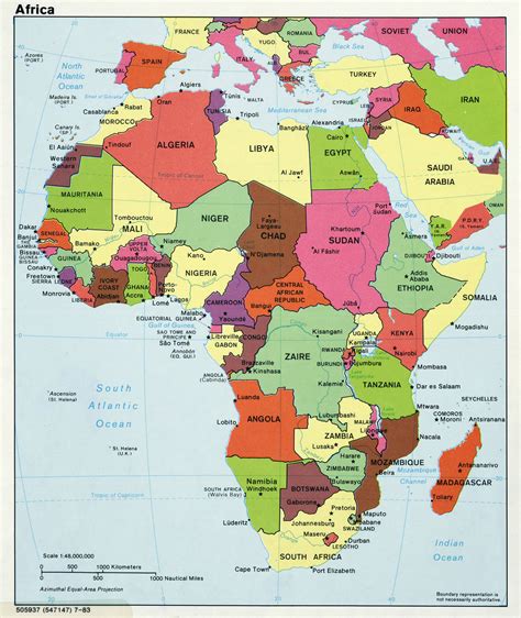 Map Of African Countries And Capitals World Map