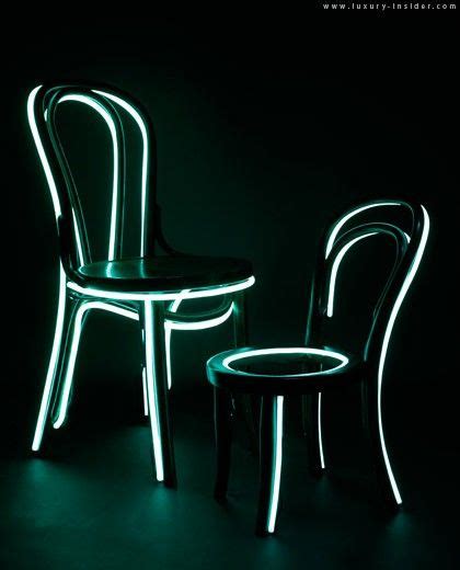 Neon Wrapped Chairs Light Chair Chair Unusual Design