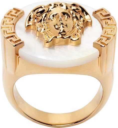 Versace Gold Medusa Ring Ssense
