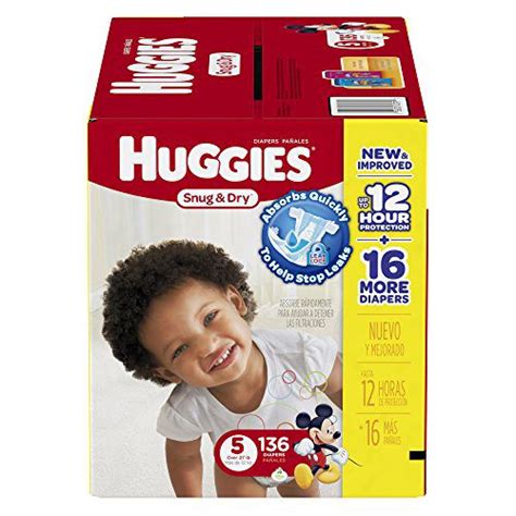 Huggies Snug And Dry Diapers Size 5 136 Count Kords Good Buys