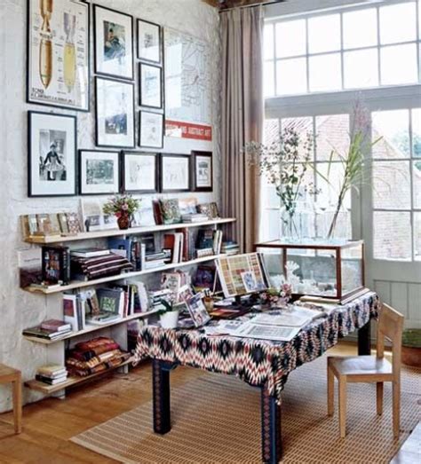 40 Floppy But Refined Boho Chic Home Office Designs Digsdigs