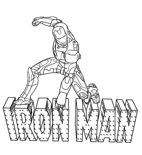 Dibujos De Iron Man Para Colorear Descargar E Imprimir Colorear Imágenes