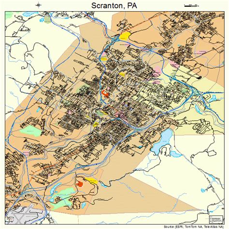 Scranton Pennsylvania Street Map 4269000