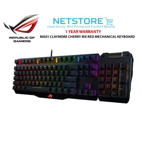Asus Rog Ma01 Claymore Cherry Mx Blue Red Mechanical