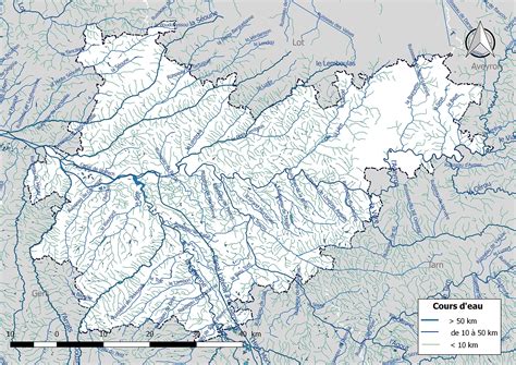 Carte Hydrographique De Tarn Et Garonne