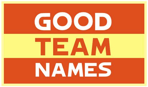 Good Team Names That All Your Players Can Embrace