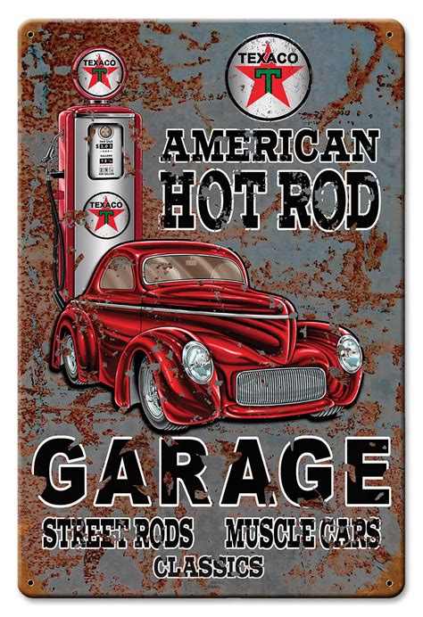 Give Your Hot Rod Its Own Parking Space Marked By This Hot Rod Texaco