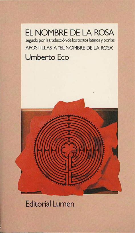 El nombre de la rosa de Umberto Eco Biblioteca Nacional de España