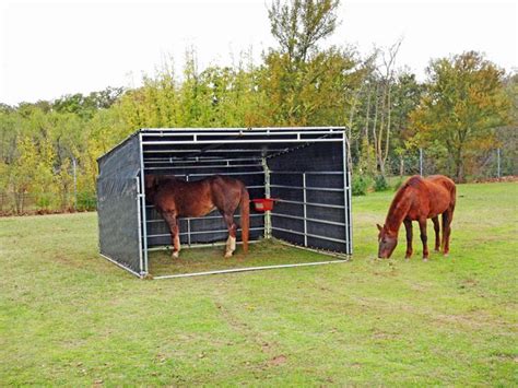 Run In Equine Modular Steel Shed Horse Shelter Diy Horse Barn