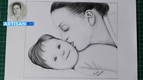 Mother S Love Drawing Easy Youtube