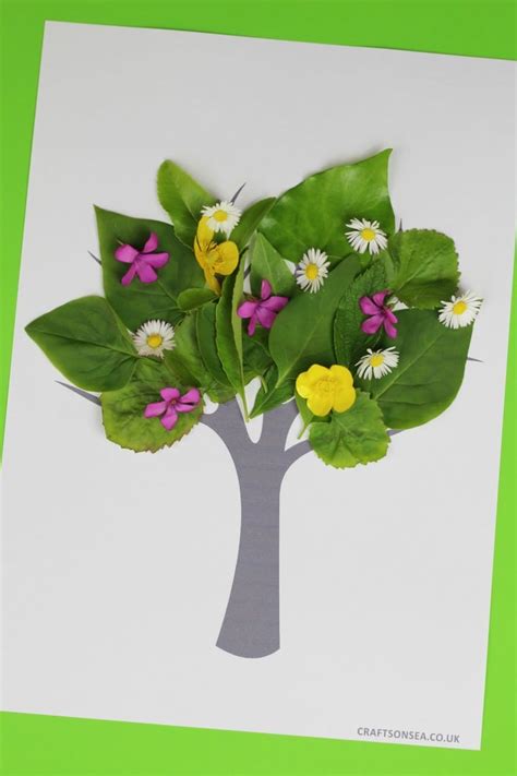 Tree Nature Craft For Kids With Free Printable Crafts On Sea