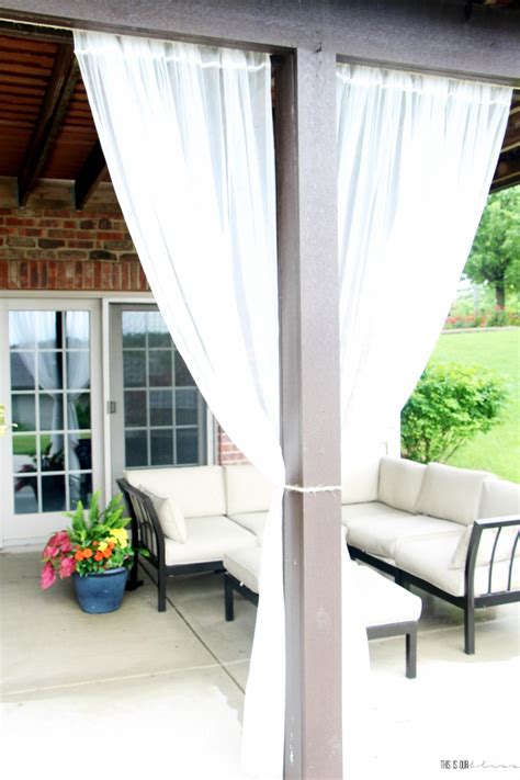 Diy Under Deck Outdoor Curtains For Under 20 This Is