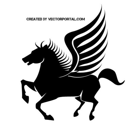 Pegasus Horse Royalty Free Stock Svg Vector And Clip Art