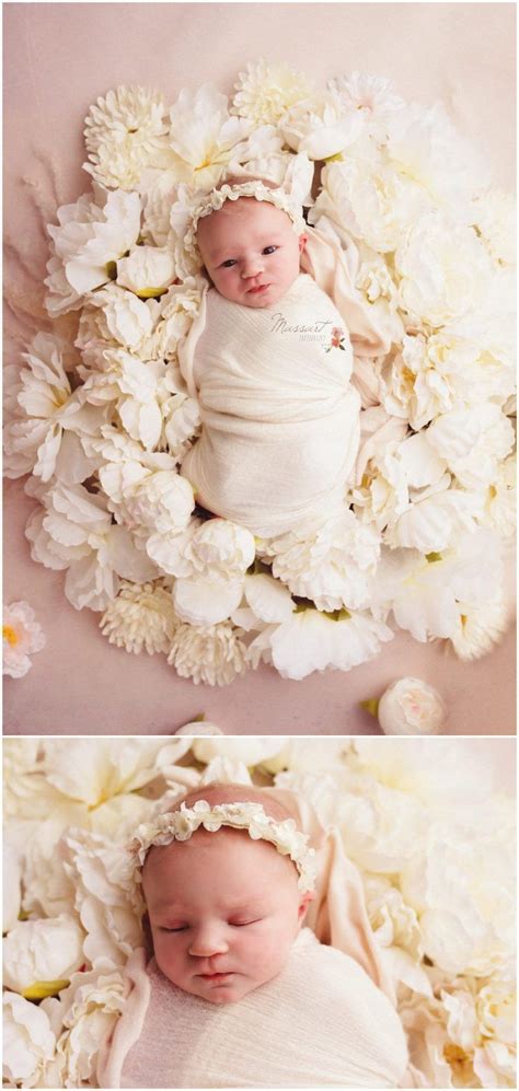 Unique Floral Newborn Photo Taken By Massart Photography Photographers