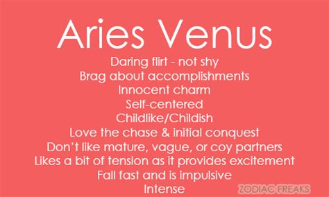 Aries Venus In Aries Aries Aries Traits