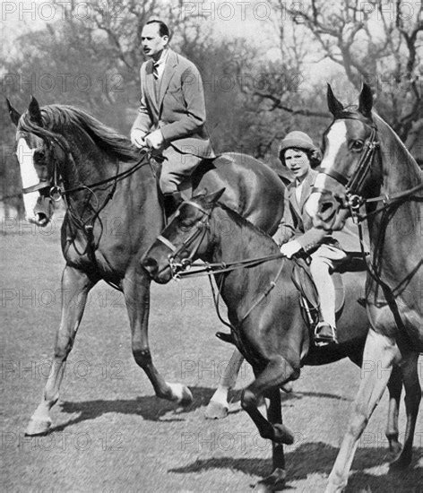 The Duke Of Gloucester Riding With Princess Elizabeth In Windsor Great Park C1 Photo12