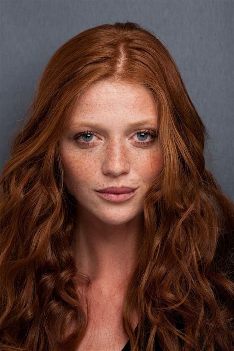 Women Model Redhead Long Hair Portrait Display Face Portrait Wavy Hair Freckles Cintia