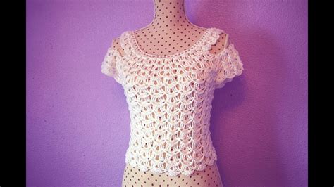 Blusa De Mujer A Crochet Muy Fácil Y Rápido Majovel Crochet Youtube