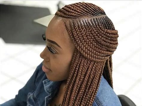 Hairstyles for medium length straight hair. Latest African braids hairstyles in 2020 | Braided ...
