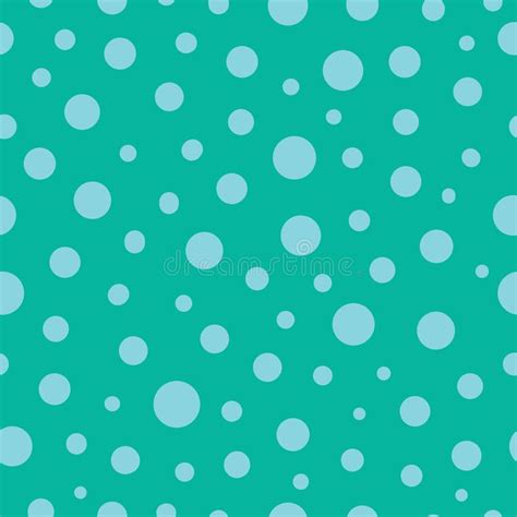 Vector Blue Polka Dots Seamless Pattern Background Stock Vector