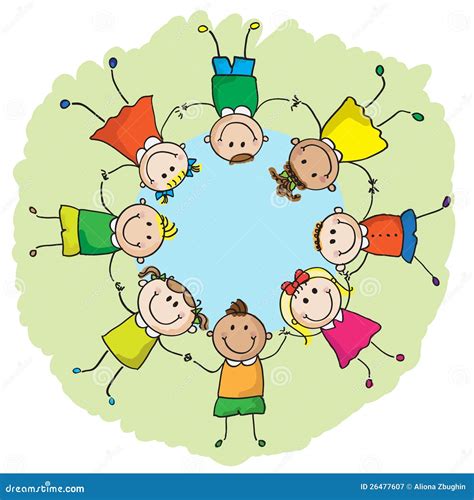 Kids In A Circle Royalty Free Stock Photography Image 26477607