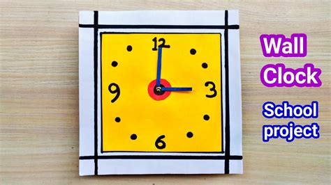 Clock Making Using Paper Paper Clock Making For School Project How