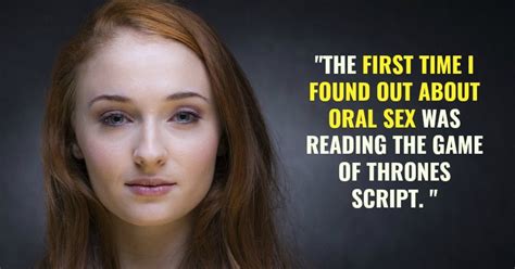 Sophie Turner Aka Sansa Stark Got Her First Lesson On Sex Education