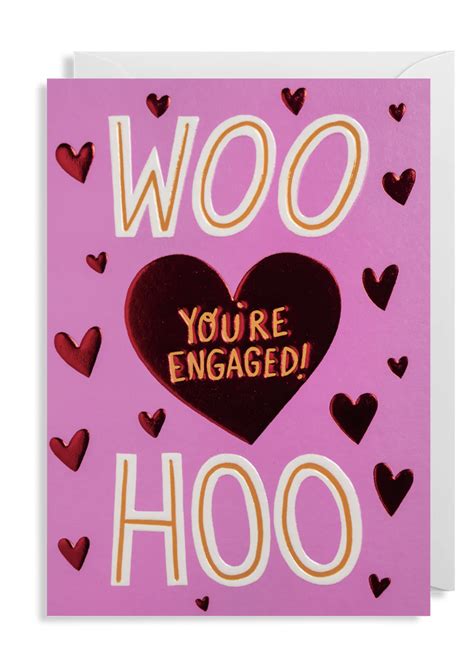 Woo Hoo Youre Engaged Card Design 44