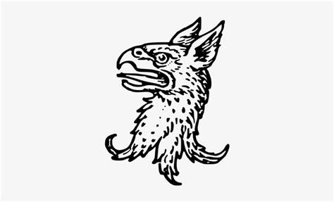 Griffins Head Erased Coat Of Arms Griffin Head 454x528 Png