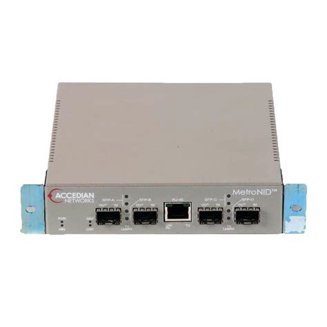 Accedian Networks Amn 1000 Te S Metronid Network Interface Device