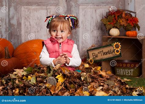 Fall Fun Stock Image Image Of Jacket Girl Autumn 61814665
