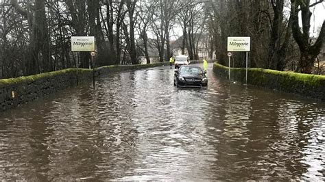 Flooding Across Scotland Leaves Cars Submerged Bbc News