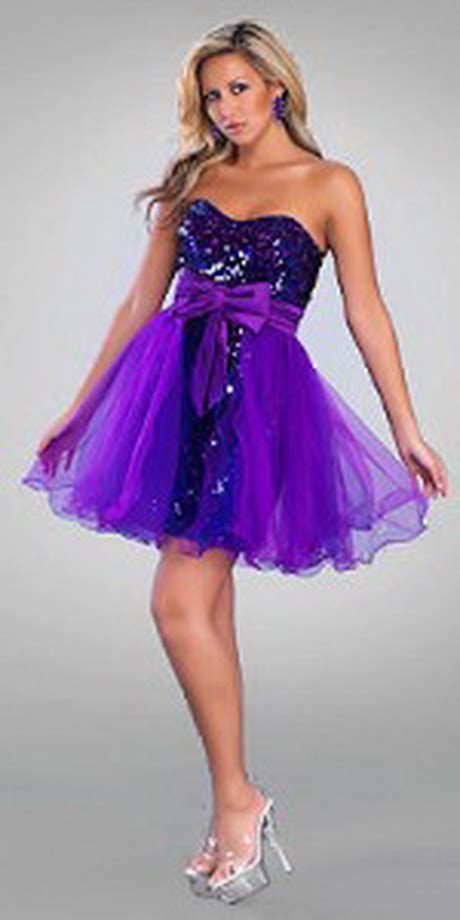 Short Purple Prom Dresses