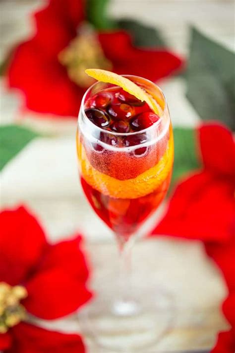 Looking for champagne cocktail recipes? The Poinsetta: A Classic Holiday Champagne Cocktail