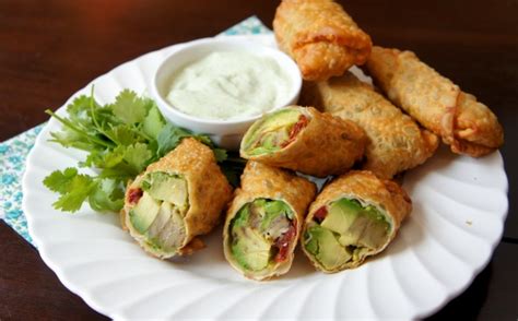 These avocado egg rolls are crispy on the outside, creamy on the inside and are such a delightful snack idea! Avocado Egg Rolls with Creamy Cilantro Ranch Dip | I Wash ...