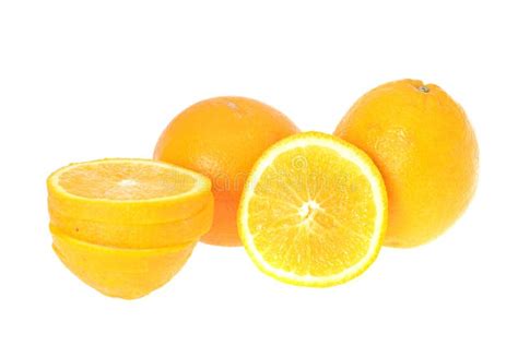 Oranges Isolated On White Background Stock Photo Image Of Length