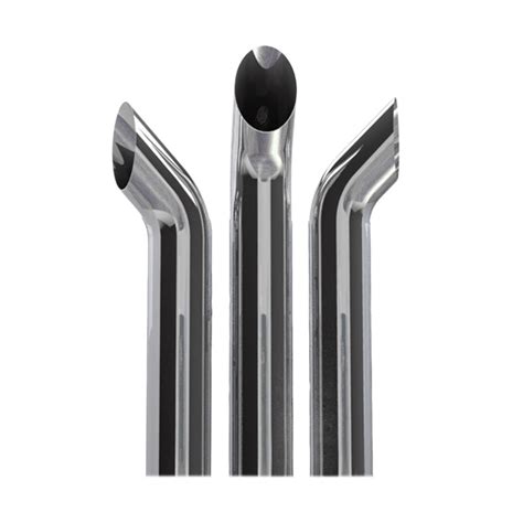 Dynaflex Chrome 5 Curved Exhaust Stack Raneys Truck Parts
