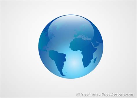Crystal Earth Sphere Vector Free Download
